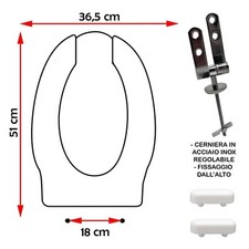 Sedile copriwater compatibile - sedile,