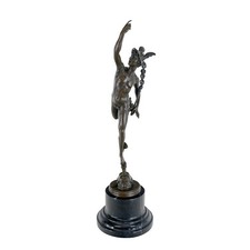 Scultura in bronzo Mercurio
