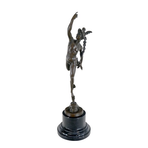 Scultura bronzo mercurio - in,