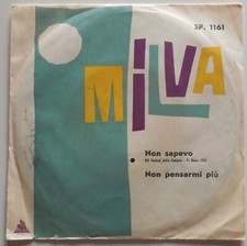 DISCO VINILE 45 GIRI MILVA NON