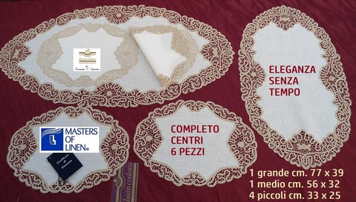 Centri lino fatti mano pizzo - lino,
