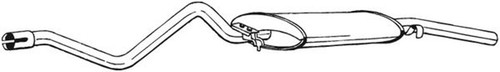 Silenziatore posteriore bosal - silenziatore,