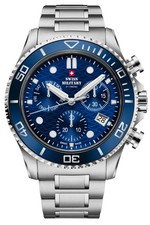 Swiss Military by Chrono SM34101.02 Orologio Uomo Cronografo con Cinturino Acciaio 10 A