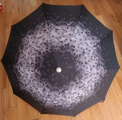 Ombrello nero pieghevole