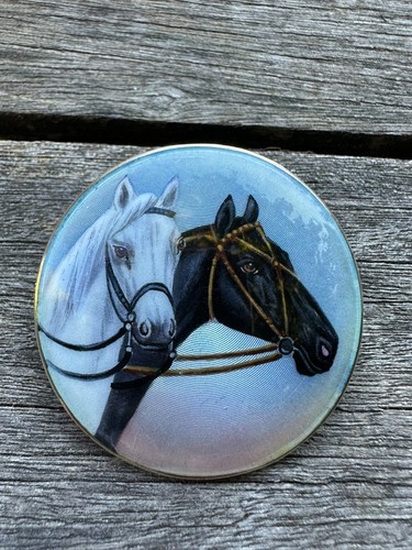 Spilla cavallo smaltato