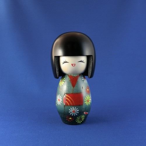 Bambola legno kokeshi hana - kokeshi, "hana