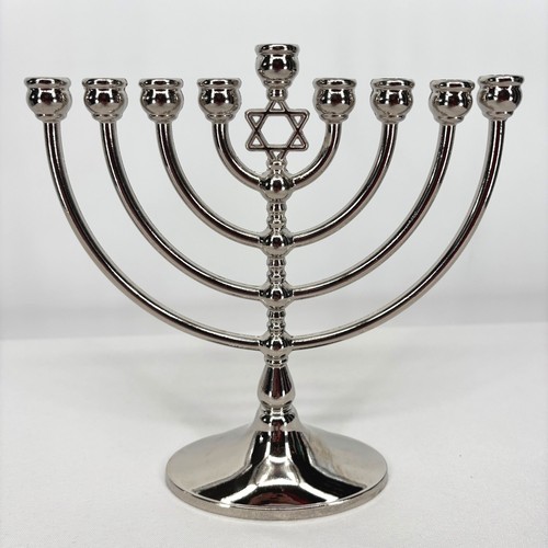 Menorah metallo tono - , argento
