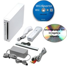 Nintendo Wii ORIGINALE PAL CONSOLE COMPLETA con Telecomando e Gioco Wii Sports