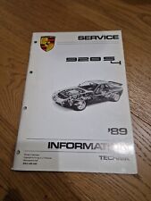 Porsche 928 S4 1989 Manuale Officina libretto Service Information