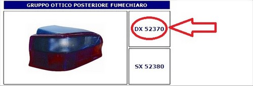 52370 fanale posteriore - 52370,