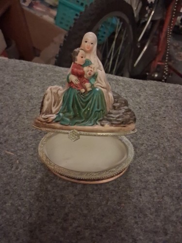Madonna child trinket box - trinket,