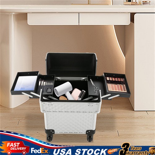 Rolling travel makeup case - rolling,