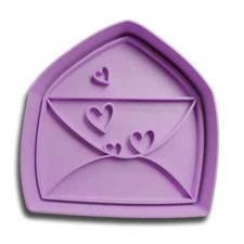 Lettera con cuori cookie cutter formina tagliabiscotti
