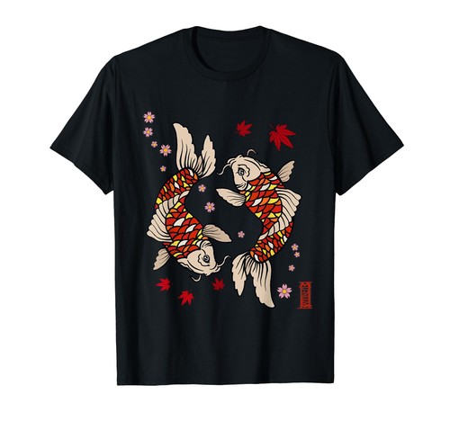 Carpa koi giapponese maglietta - koi,
