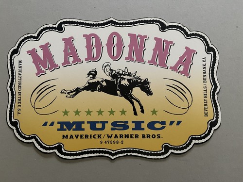 Madonna cardboard vintage - madonna,