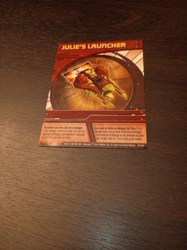 Bakugan card julie - bakugan, julie's