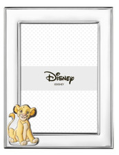 PORTAFOTO CORNICE FOTO IN ARGENTO 9x13 DISNEY RE LEONE  VALENTI BR118/3