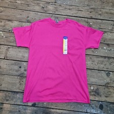 T-shirt bianca Gildan rosa