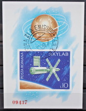 Romania 1974 Spazio Skylab Foglietto Timbrato non Dentellato BF (C.K)