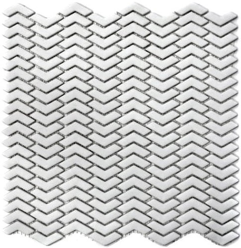Fischgraet mosaico bianco - fischgraet,