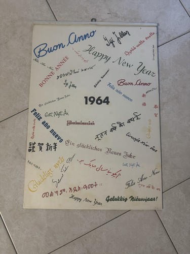 Calendario piaggio vespa 1964 - calendario,