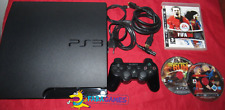 PS3 Console Nera 120 GB Modello SLIM + Devil May Cry | FIFA | Need for Speed