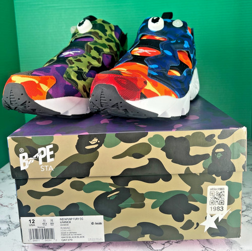Bape reebok instapump - x,