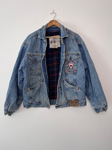 Vintage denim jacket 90s - denim,