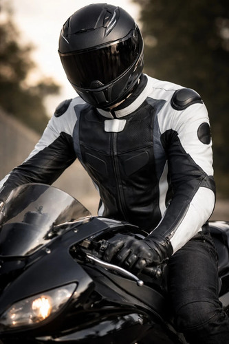 Blouson moto homme cuir racing - homme,