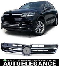 Griglia frontale cromata nera lucida per VW Touareg 2 7P pre-facelift 10-14