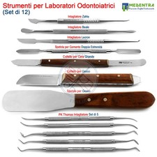 Strumenti per Modellazione Cera Spatola di Miscelazione Intagliatore Dentale Kit