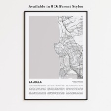 Stampa mappa città La Jolla