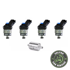 4 INIETTORI FIAT ATTACCO GPL METANO PER LANDI RENZO NUOVI 237134000 BLU