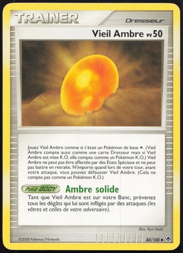Carte pokémon vieil - vieil, ambre