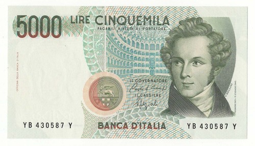5000 lire bellini - 5000,