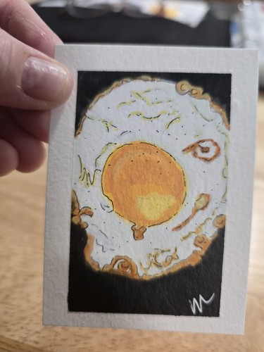 Aceo original dipinto acrilico - aceo,