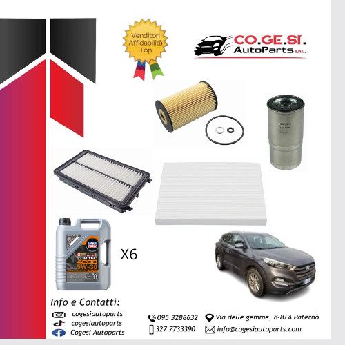 Kit tagliando hyundai tucson - tagliando,