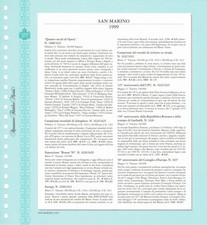 San marino 1999 fogli - san, marini