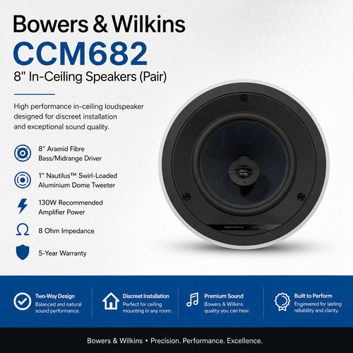 Coppia bowers wilkins ccm682 - bowers,