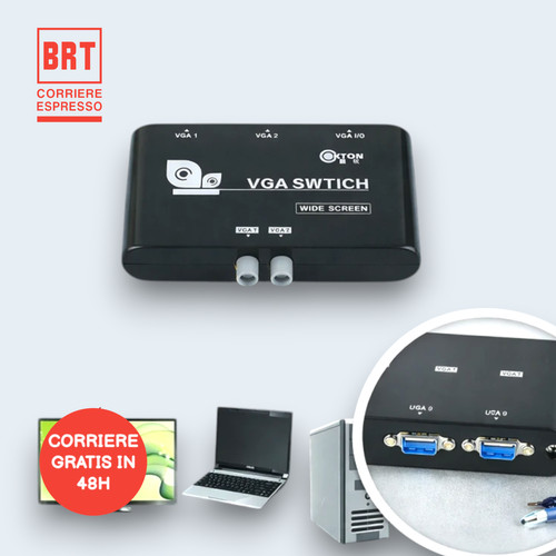 Switch commutatore vga - commutatore, 2