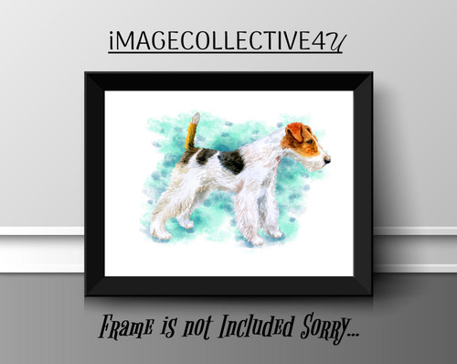 Fox terrier pet dog stampa - fox,