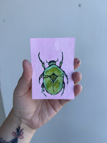 Abstract scarab beetle - scarab, aceo