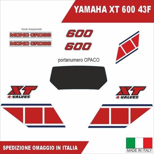 Adesivi yamaha 600 43 - adesivi, xt