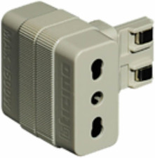 Adattatore DOPPIO 2P+T Con 2