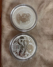 5 Oz  - Argent - Australie Année du Dragon Lunar III -  2024 - P125