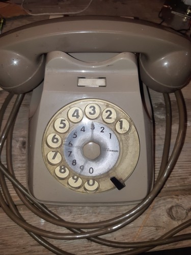 Telefono disco tavolo - telefono, a