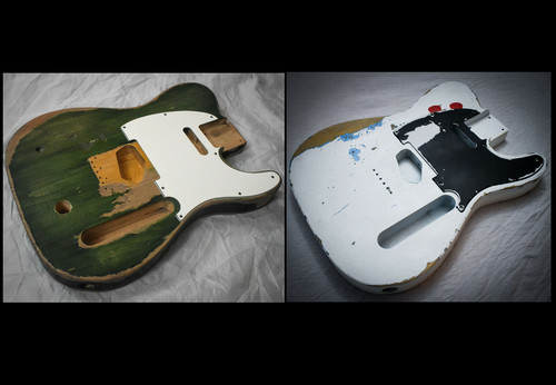 Coppia corpi chitarra su - corpi,