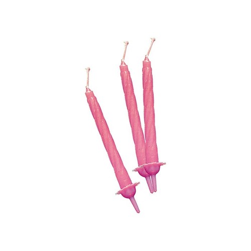 100 candele cera rosa - 100,