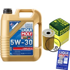 KIT TAGLIANDO FILTRO OLIO LIQUIDO MOLY 5L 5W-30 per Hyundai i20 PB PBT 1.6 CRDi