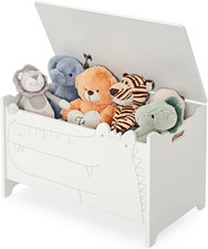 Cassapanca Contenitore per Bambini, Cassapanca Portagiochi in Legno Con Coperchi